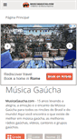 Mobile Screenshot of musicagaucha.com