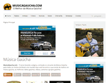 Tablet Screenshot of musicagaucha.com